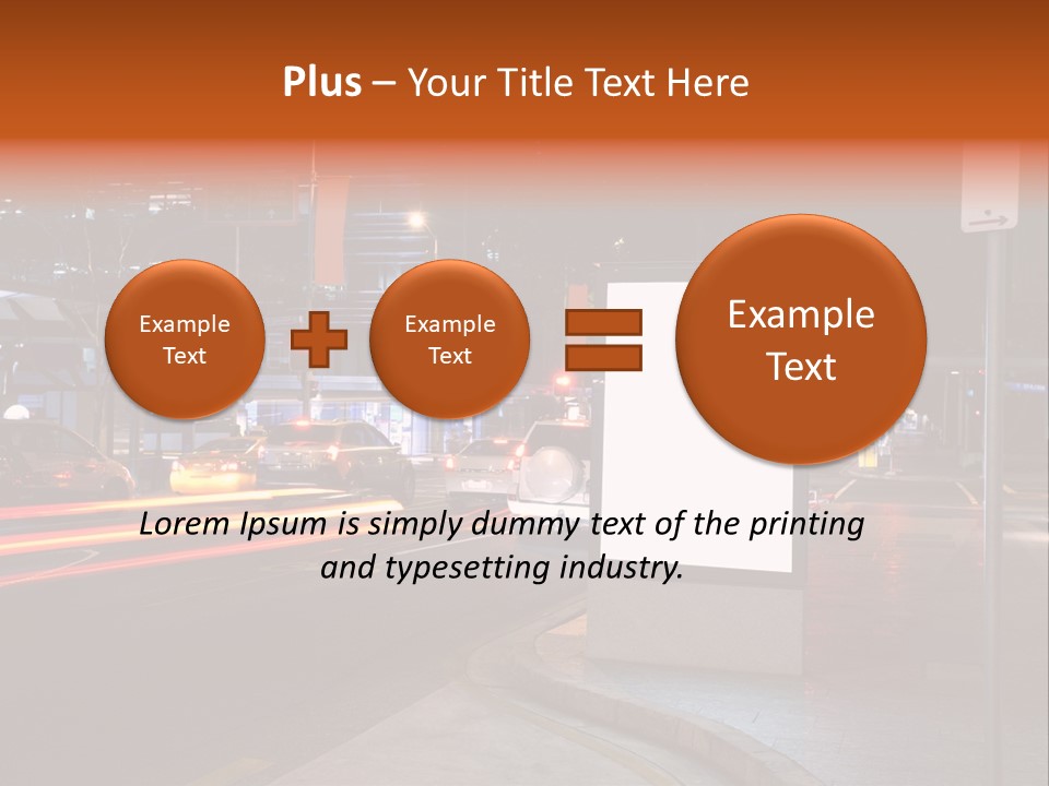 Simple Message Lantern PowerPoint Template