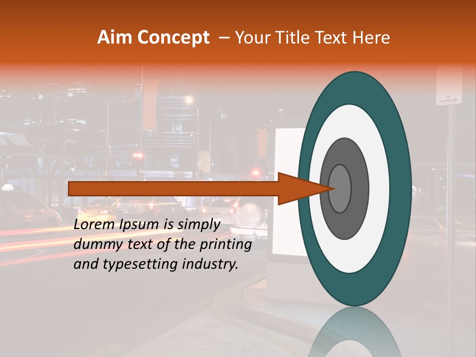 Simple Message Lantern PowerPoint Template