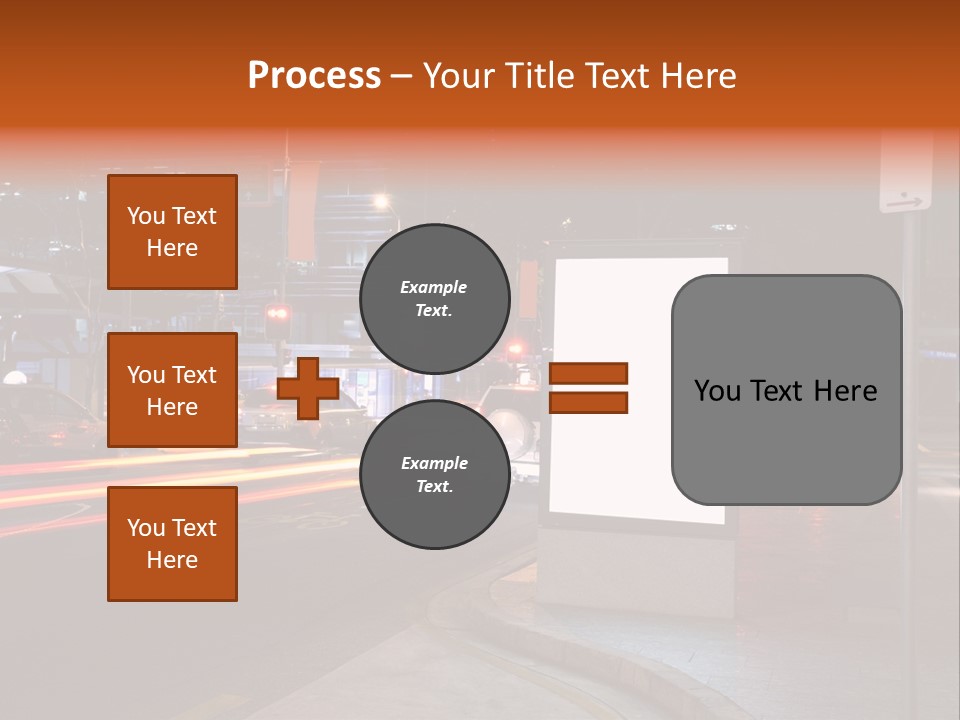 Simple Message Lantern PowerPoint Template
