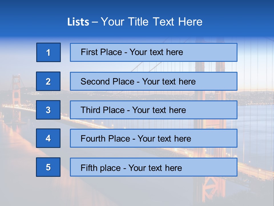 Travel Twin Lights PowerPoint Template