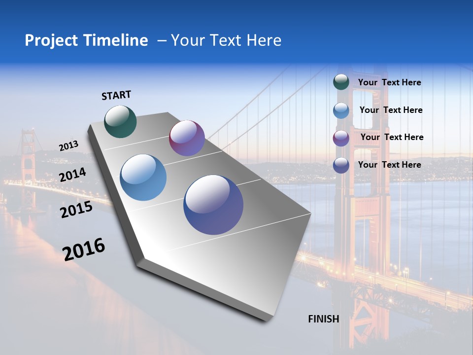 Travel Twin Lights PowerPoint Template