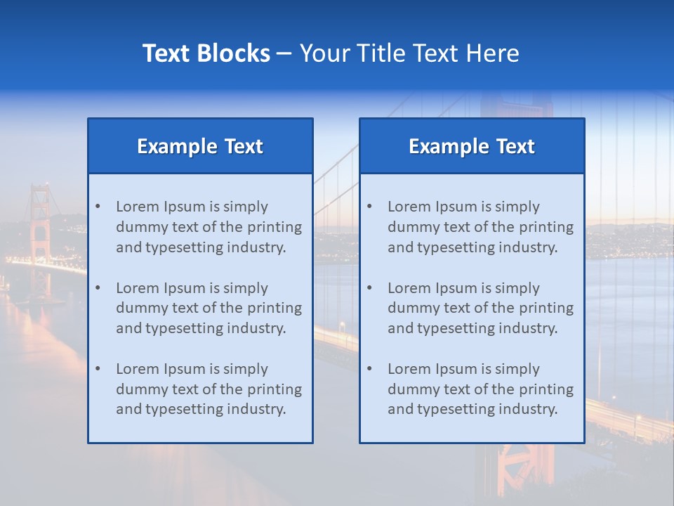 Travel Twin Lights PowerPoint Template
