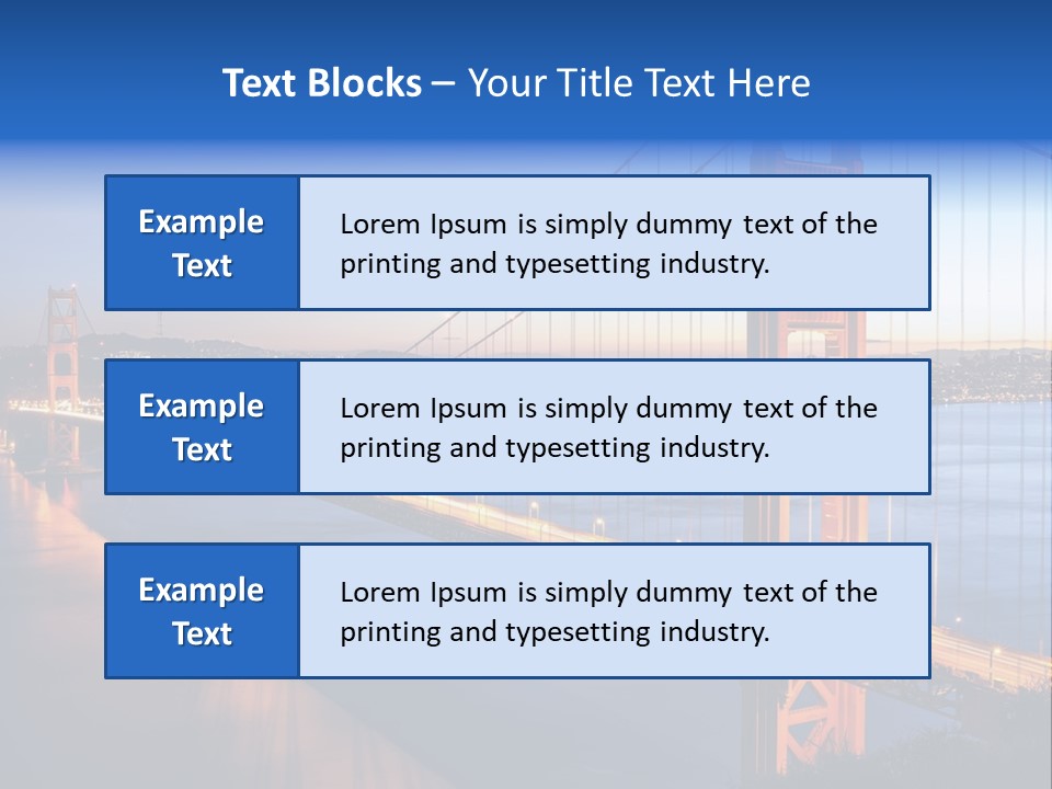 Travel Twin Lights PowerPoint Template