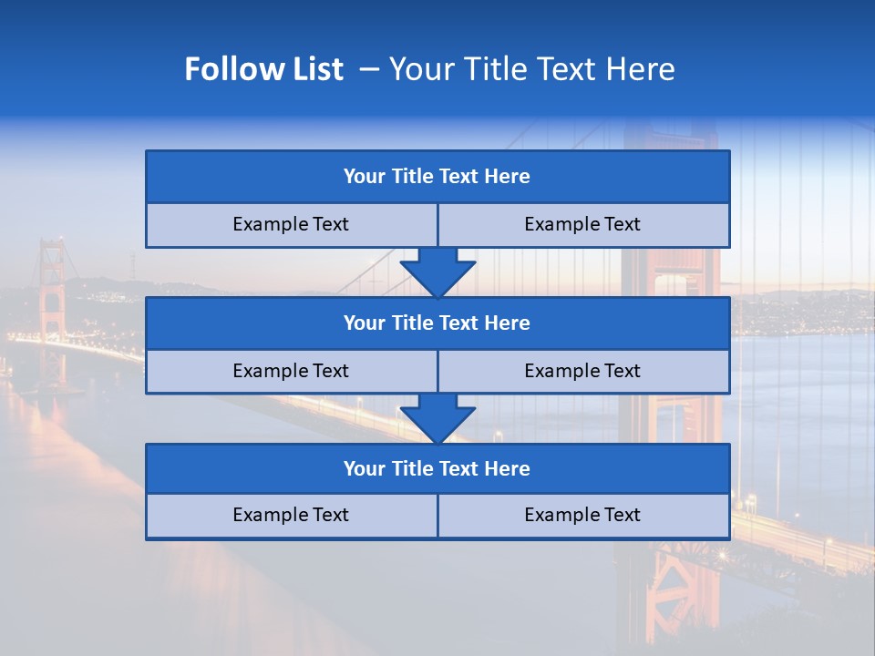 Travel Twin Lights PowerPoint Template