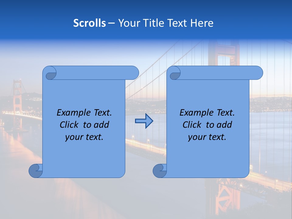 Travel Twin Lights PowerPoint Template