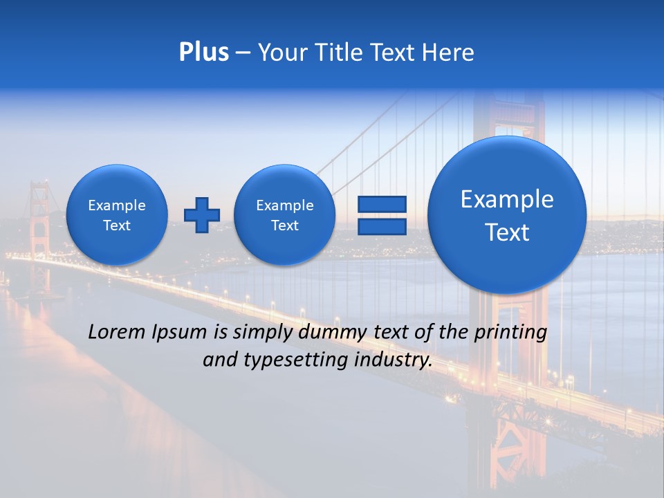 Travel Twin Lights PowerPoint Template