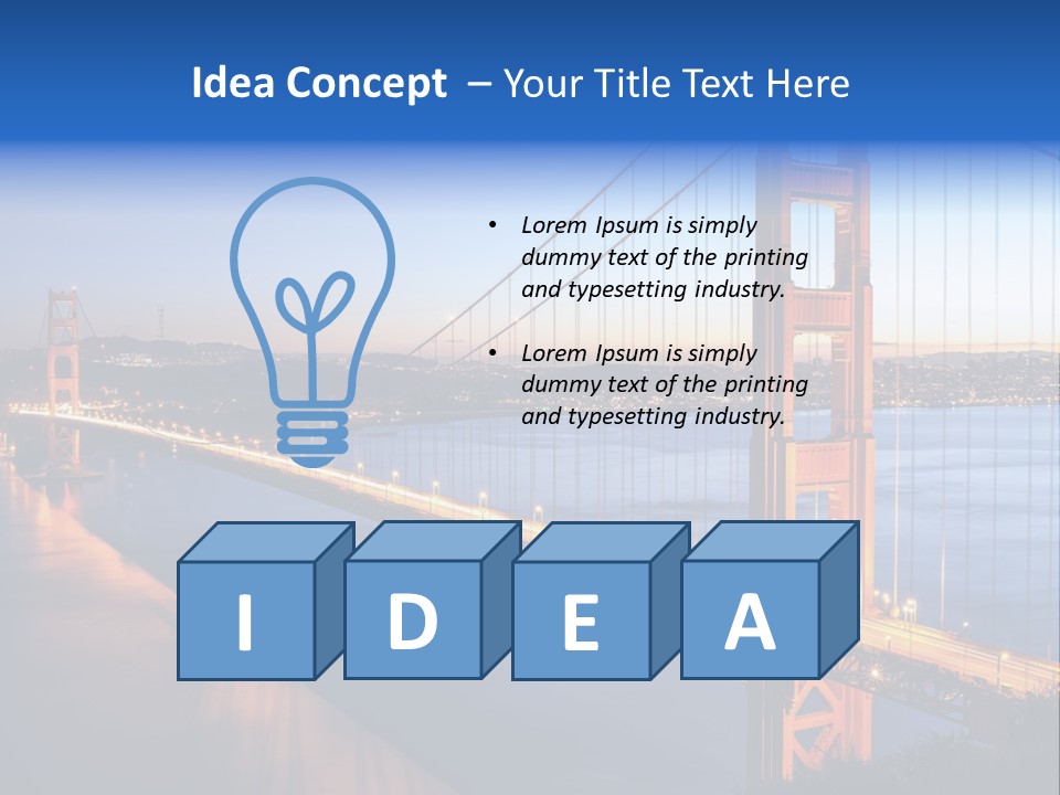 Travel Twin Lights PowerPoint Template