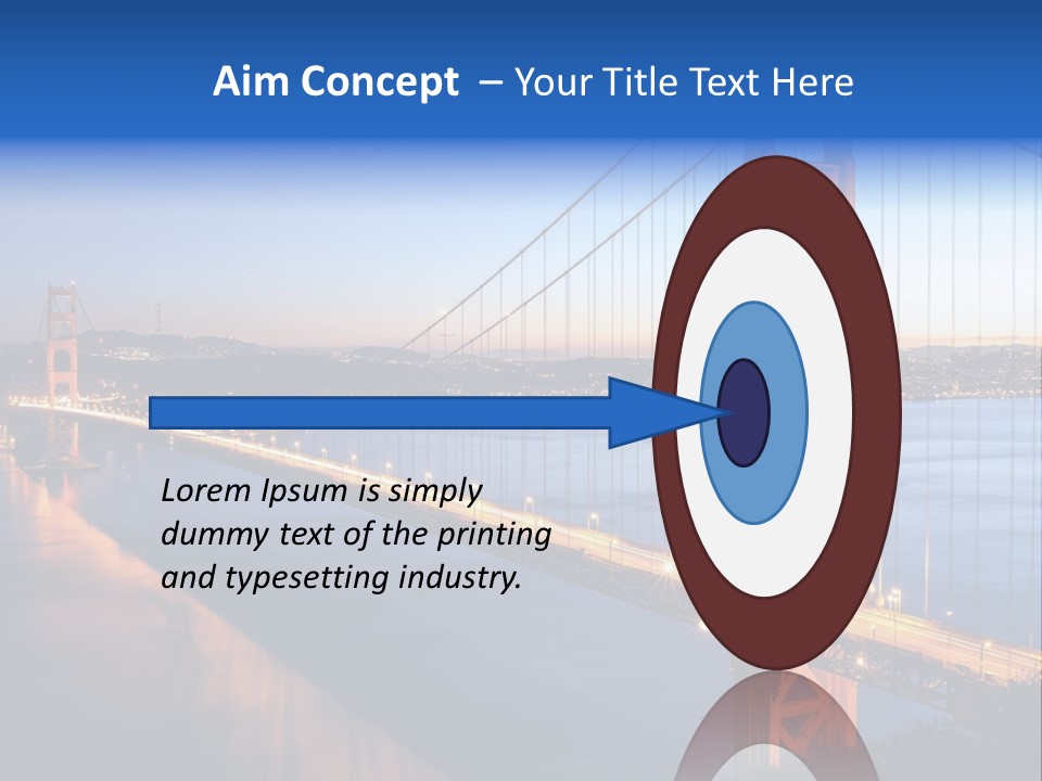 Travel Twin Lights PowerPoint Template