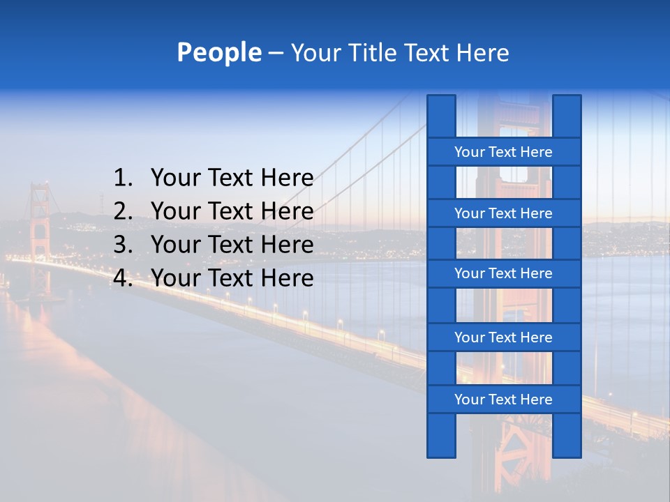 Travel Twin Lights PowerPoint Template