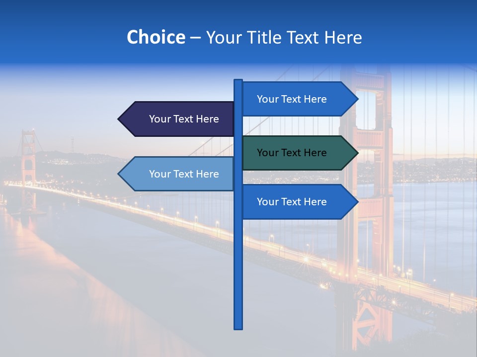 Travel Twin Lights PowerPoint Template