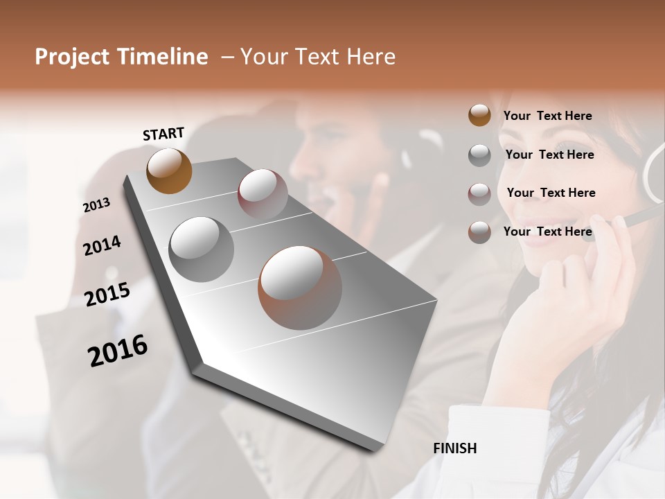 Business Mid Adult Businessman PowerPoint Template