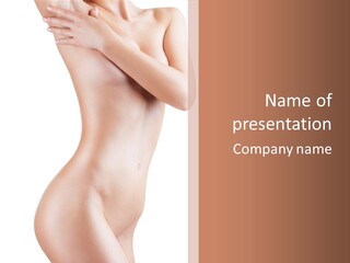 Sexy Armpit Breasts PowerPoint Template