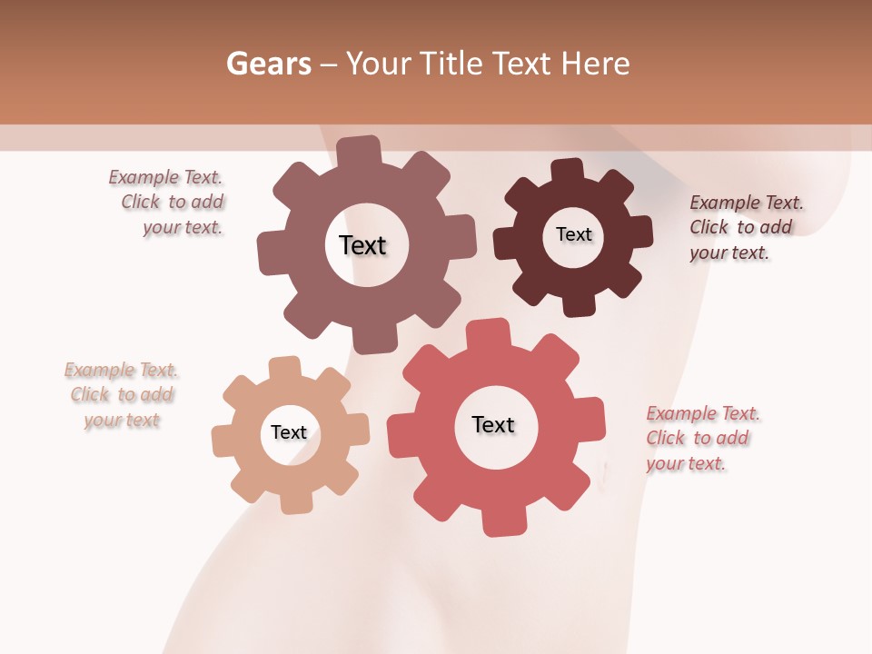 Sexy Armpit Breasts PowerPoint Template