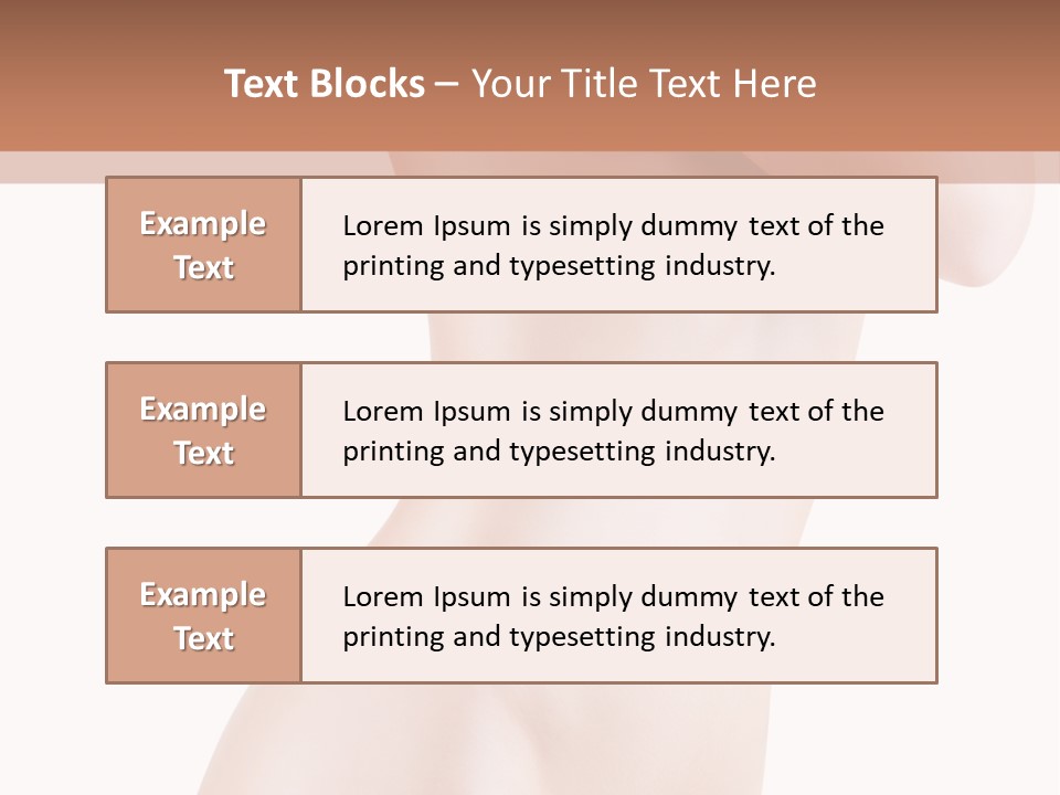 Sexy Armpit Breasts PowerPoint Template