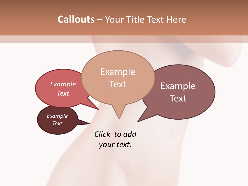 Sexy Armpit Breasts PowerPoint Template