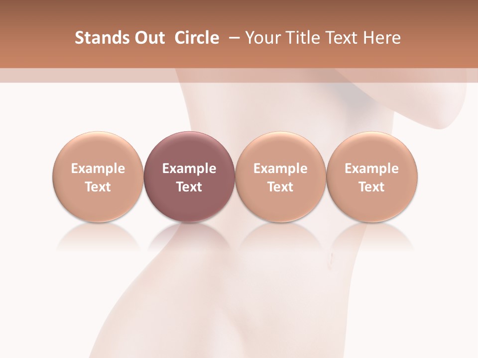 Sexy Armpit Breasts PowerPoint Template