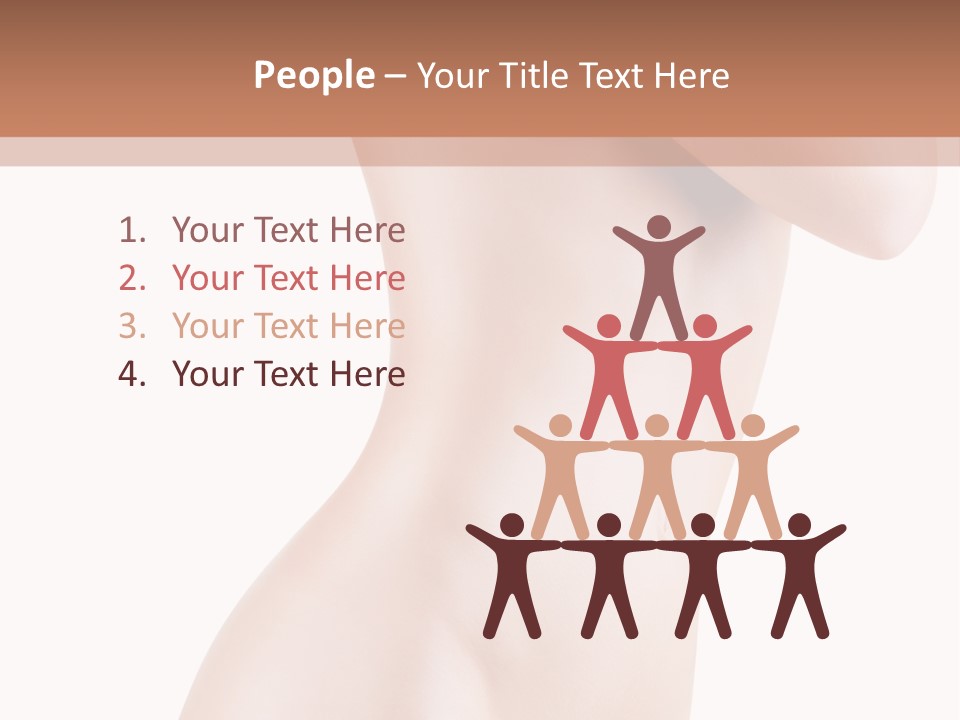 Sexy Armpit Breasts PowerPoint Template