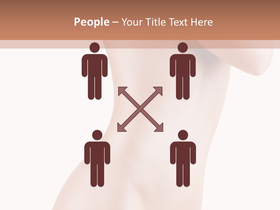 Sexy Armpit Breasts PowerPoint Template