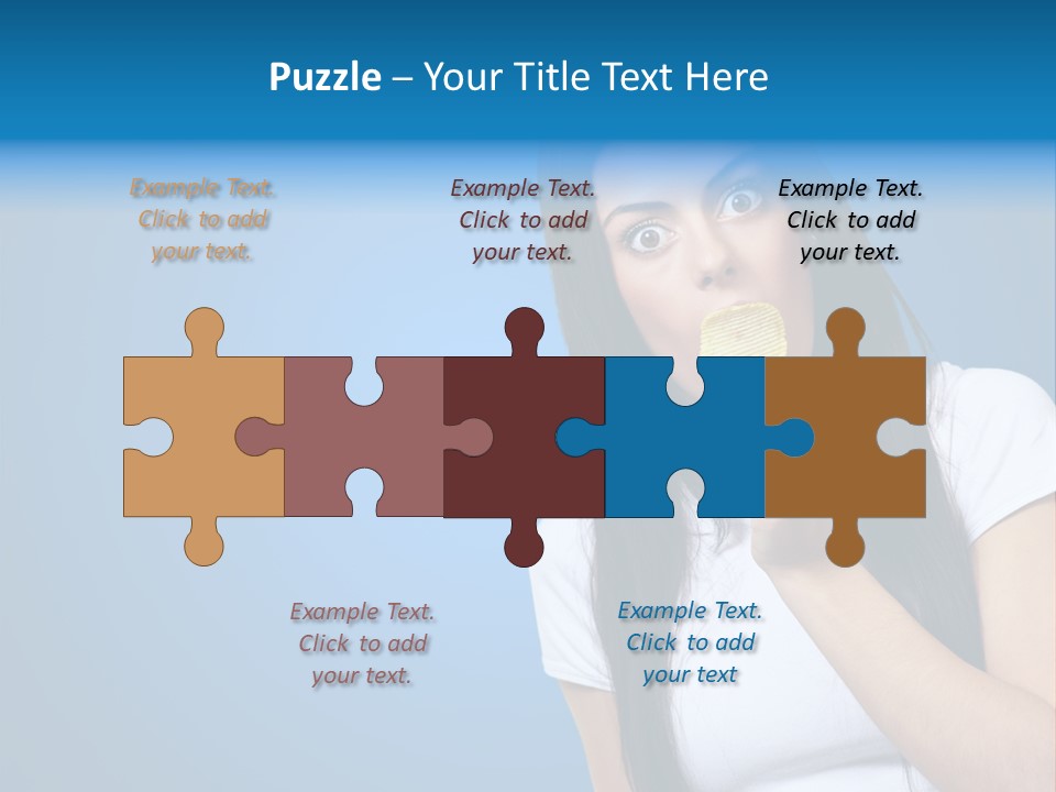 Happy Unhealthy Snack PowerPoint Template