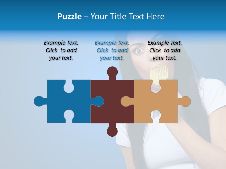 Happy Unhealthy Snack PowerPoint Template