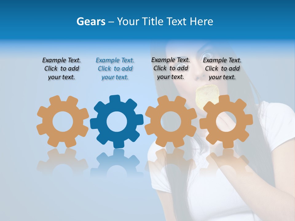 Happy Unhealthy Snack PowerPoint Template