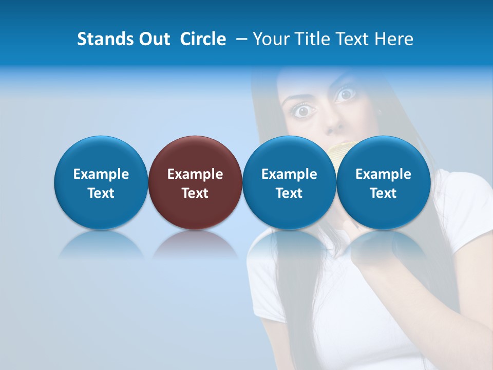 Happy Unhealthy Snack PowerPoint Template