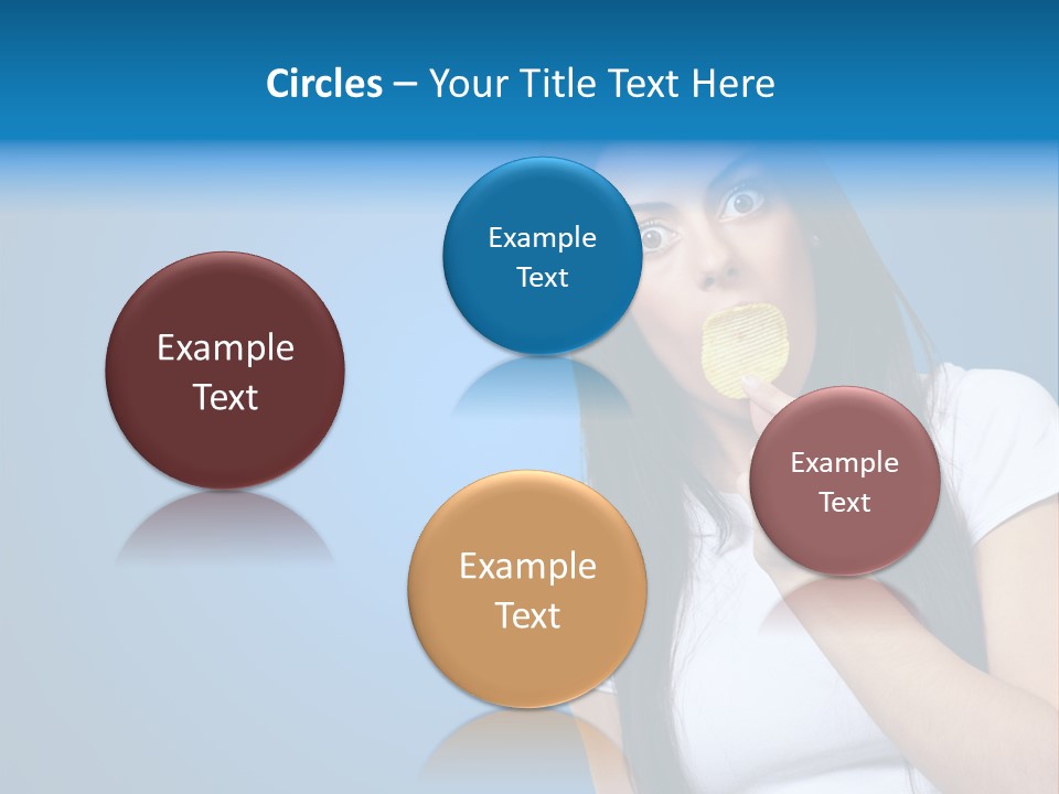 Happy Unhealthy Snack PowerPoint Template