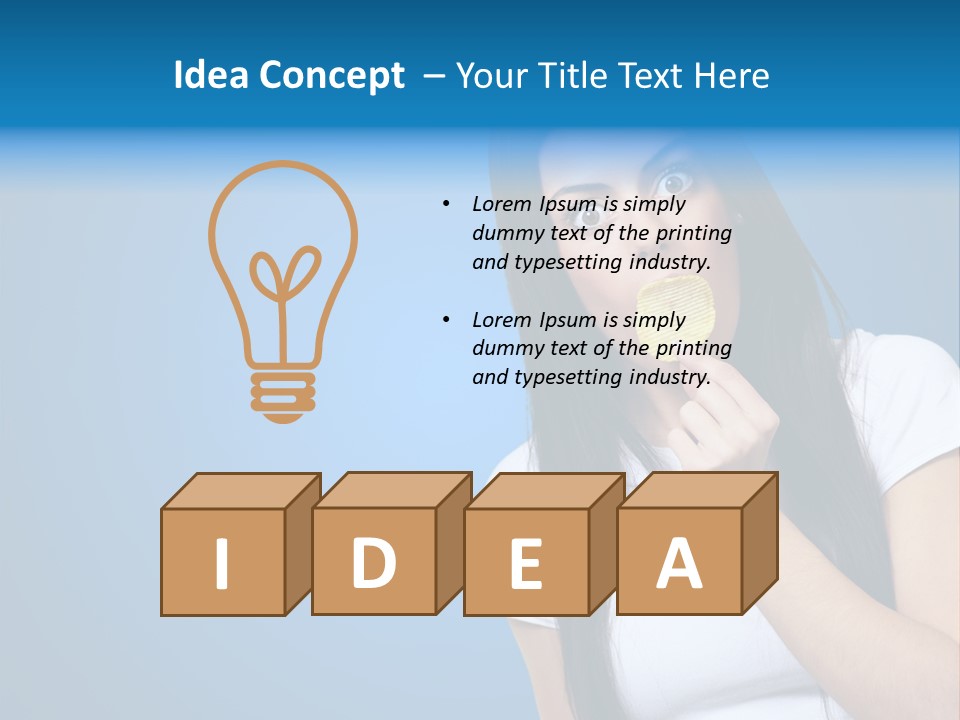 Happy Unhealthy Snack PowerPoint Template