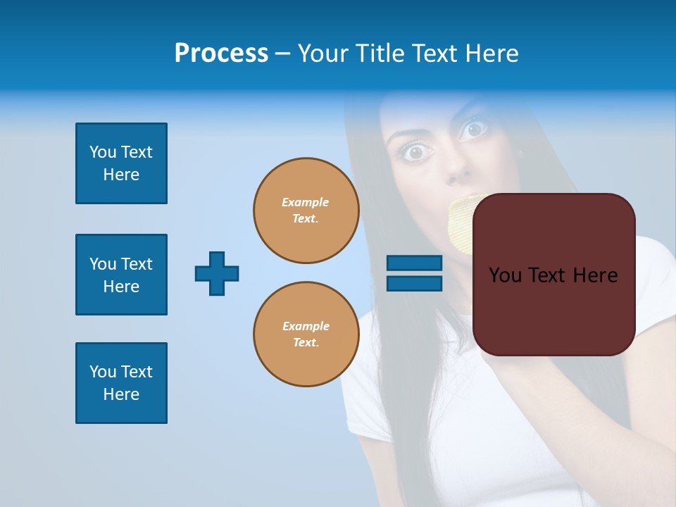 Happy Unhealthy Snack PowerPoint Template
