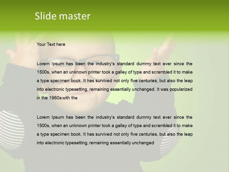 Childhood Positivity Expressive PowerPoint Template