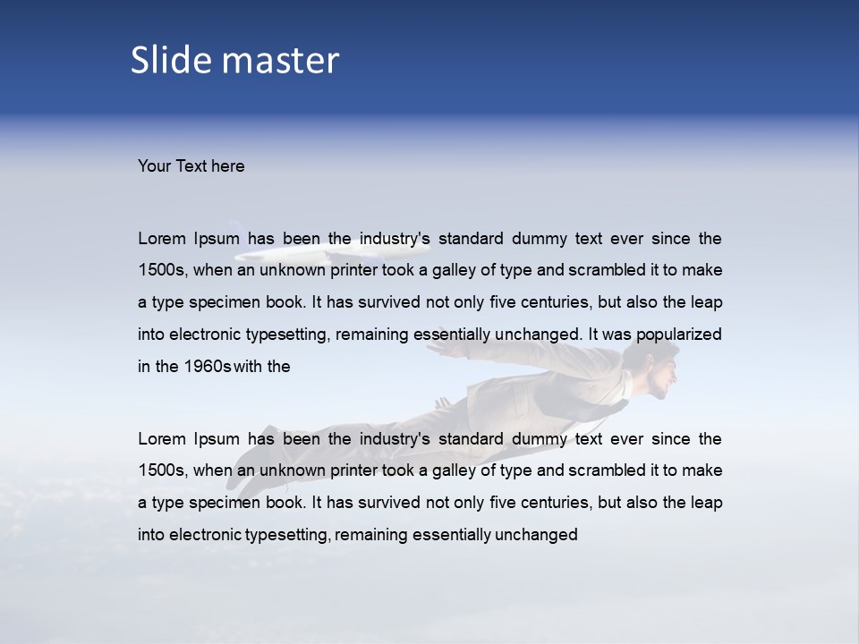 Soar Air Airplane PowerPoint Template