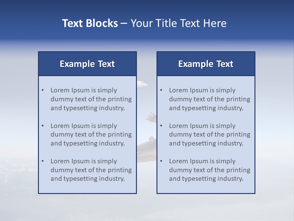 Soar Air Airplane PowerPoint Template