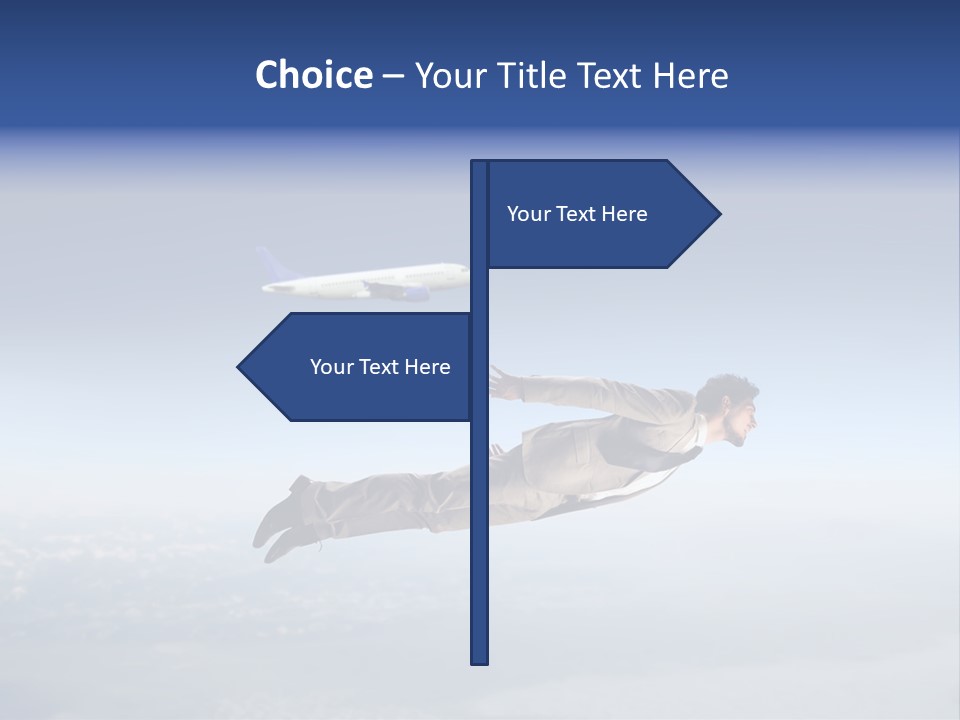 Soar Air Airplane PowerPoint Template