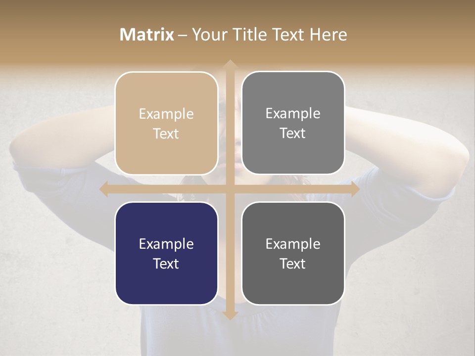 Headache Portrait Sound PowerPoint Template