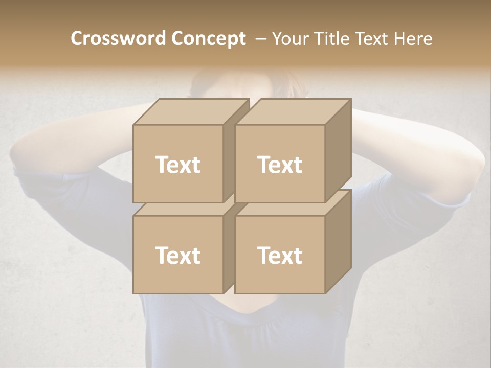 Headache Portrait Sound PowerPoint Template