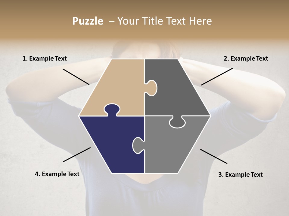 Headache Portrait Sound PowerPoint Template
