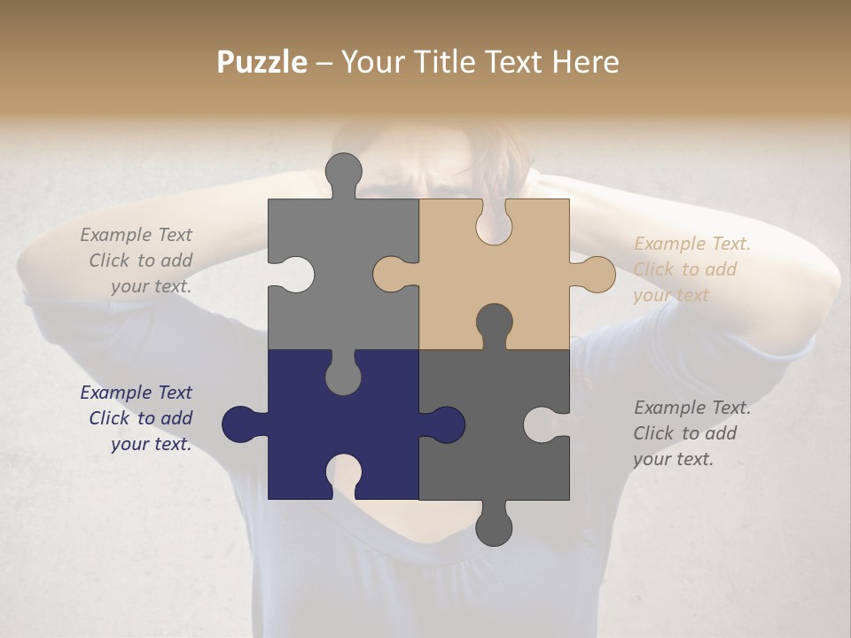 Headache Portrait Sound PowerPoint Template