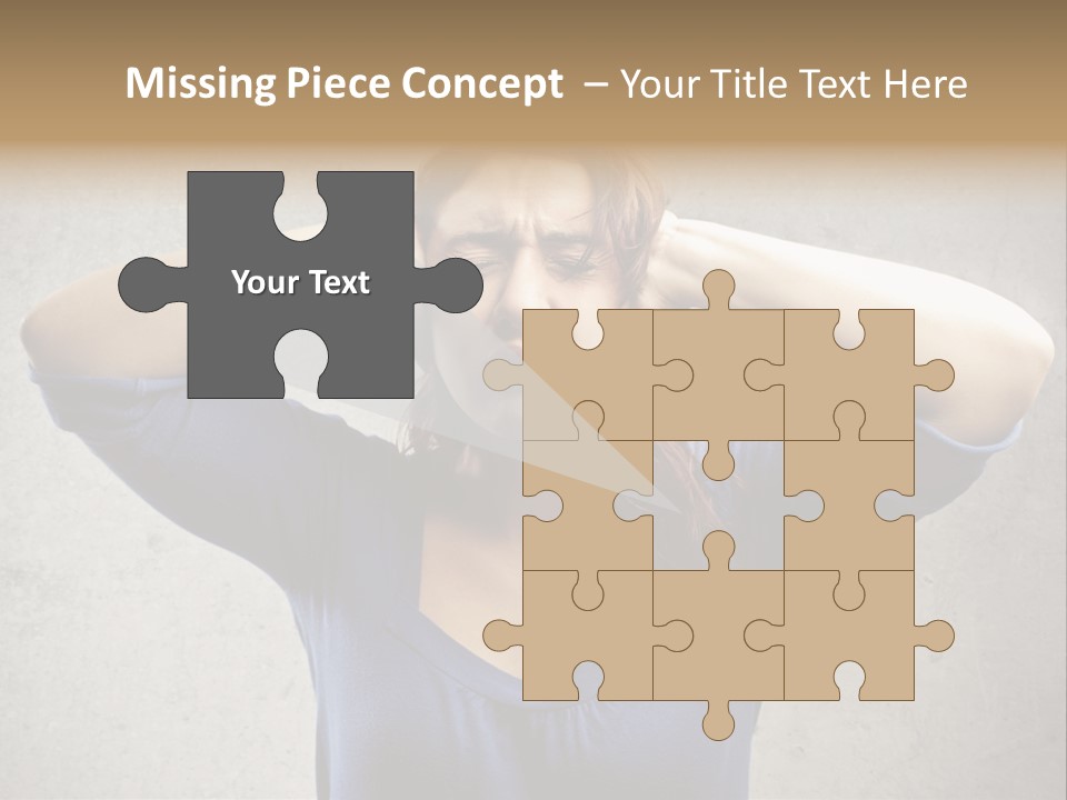 Headache Portrait Sound PowerPoint Template