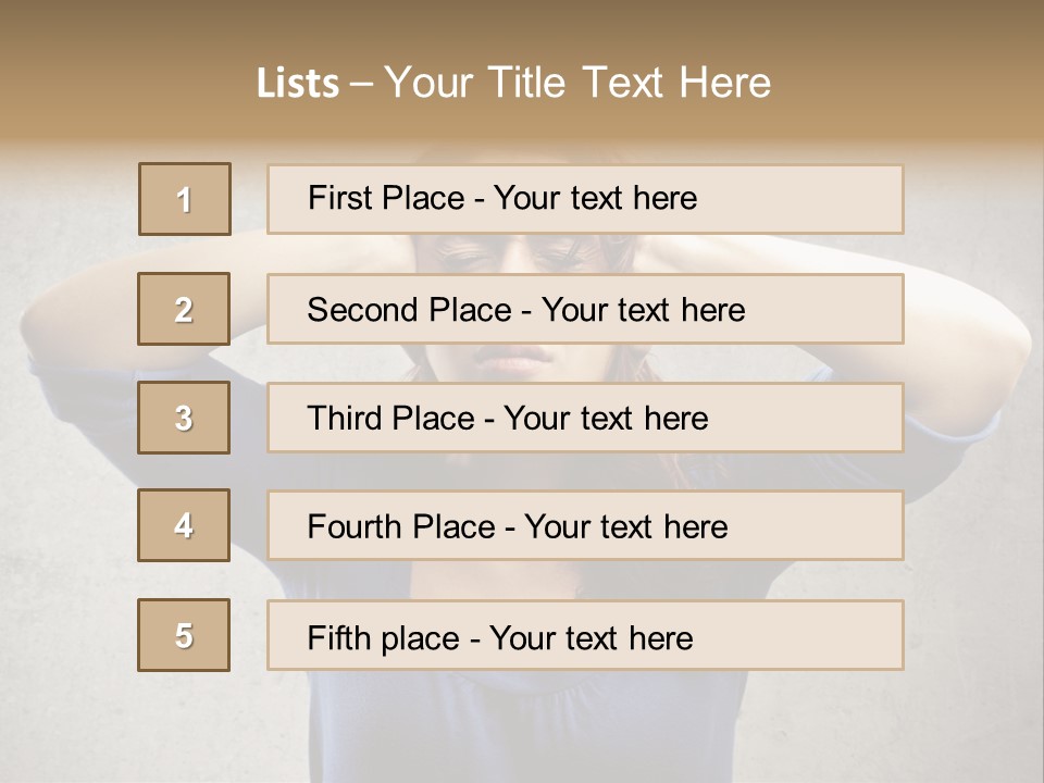Headache Portrait Sound PowerPoint Template