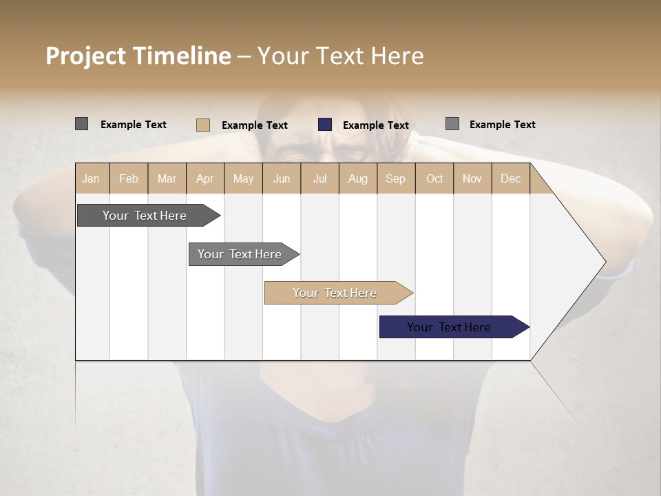 Headache Portrait Sound PowerPoint Template