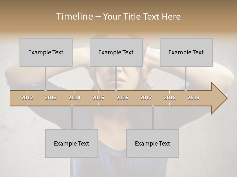 Headache Portrait Sound PowerPoint Template