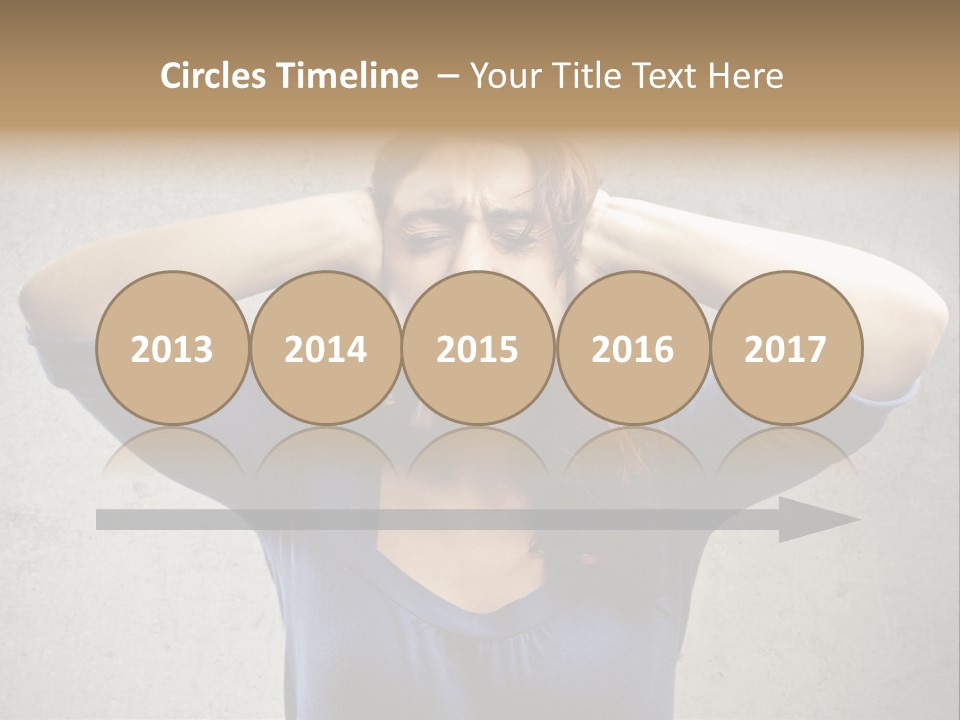 Headache Portrait Sound PowerPoint Template