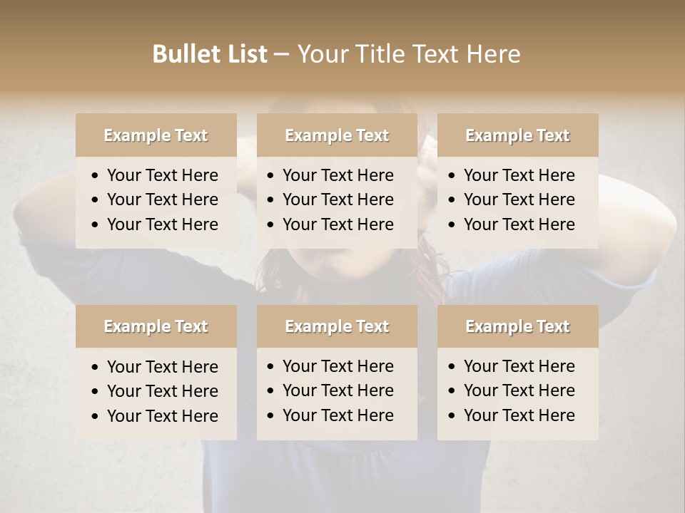 Headache Portrait Sound PowerPoint Template
