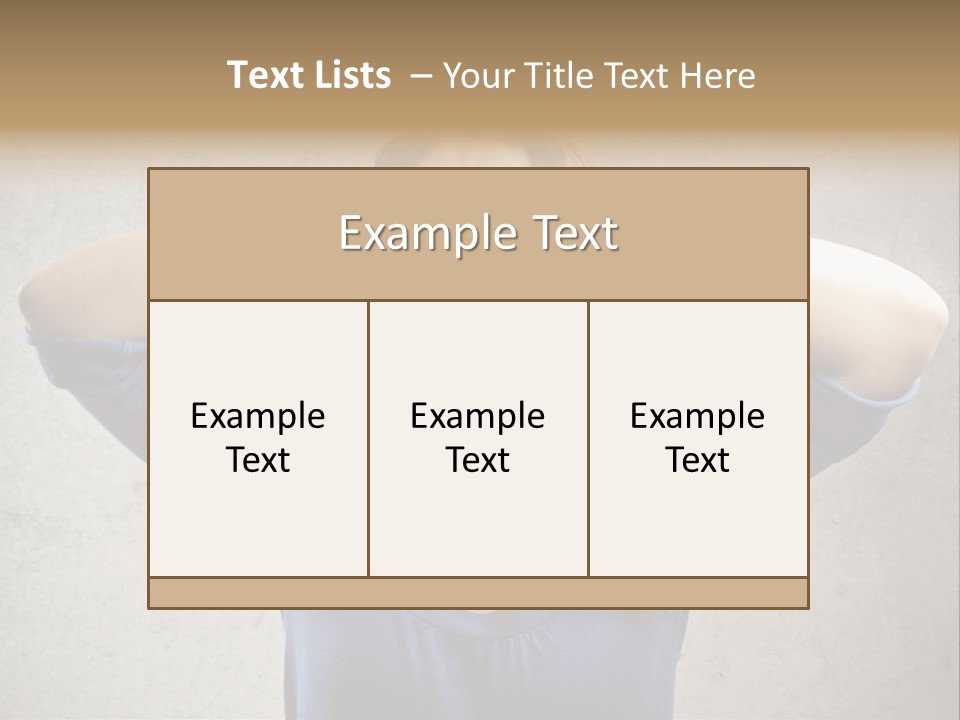 Headache Portrait Sound PowerPoint Template