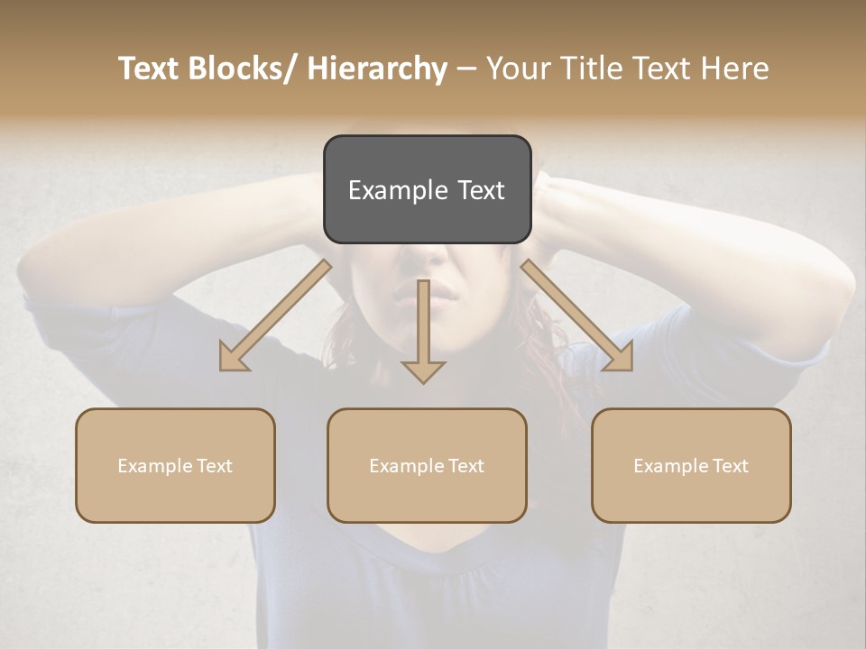 Headache Portrait Sound PowerPoint Template
