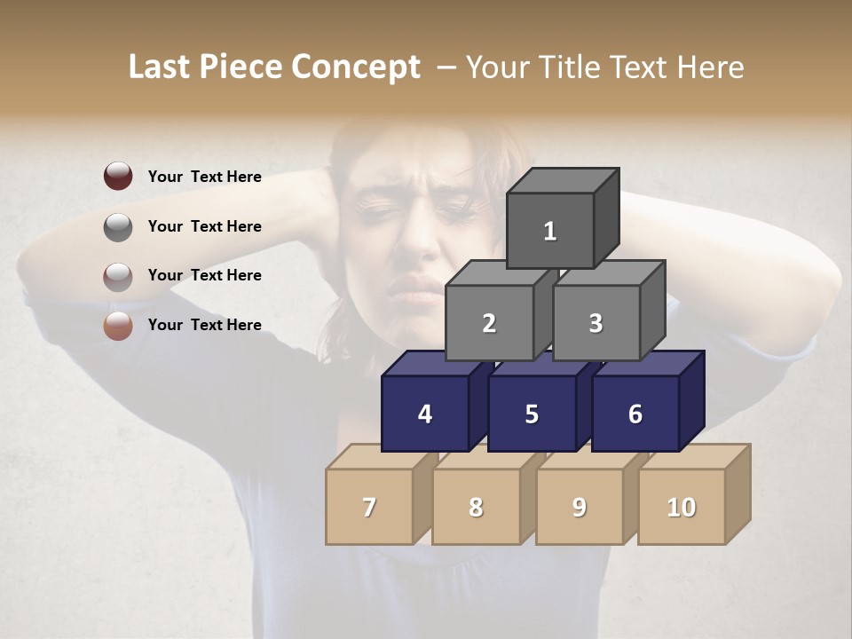 Headache Portrait Sound PowerPoint Template