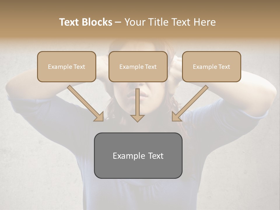 Headache Portrait Sound PowerPoint Template