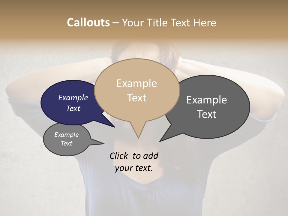 Headache Portrait Sound PowerPoint Template