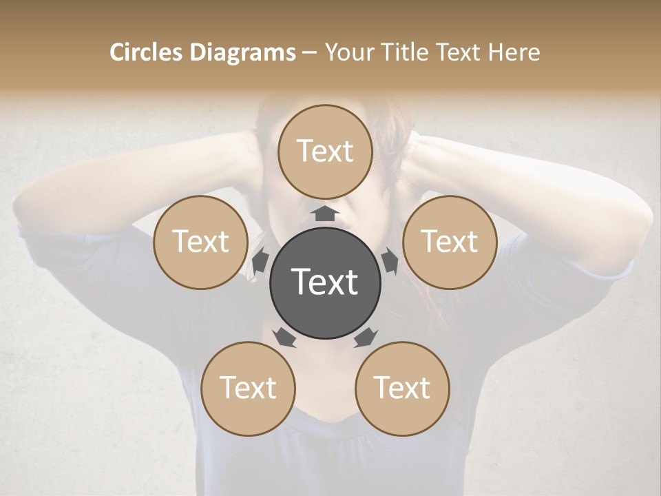 Headache Portrait Sound PowerPoint Template