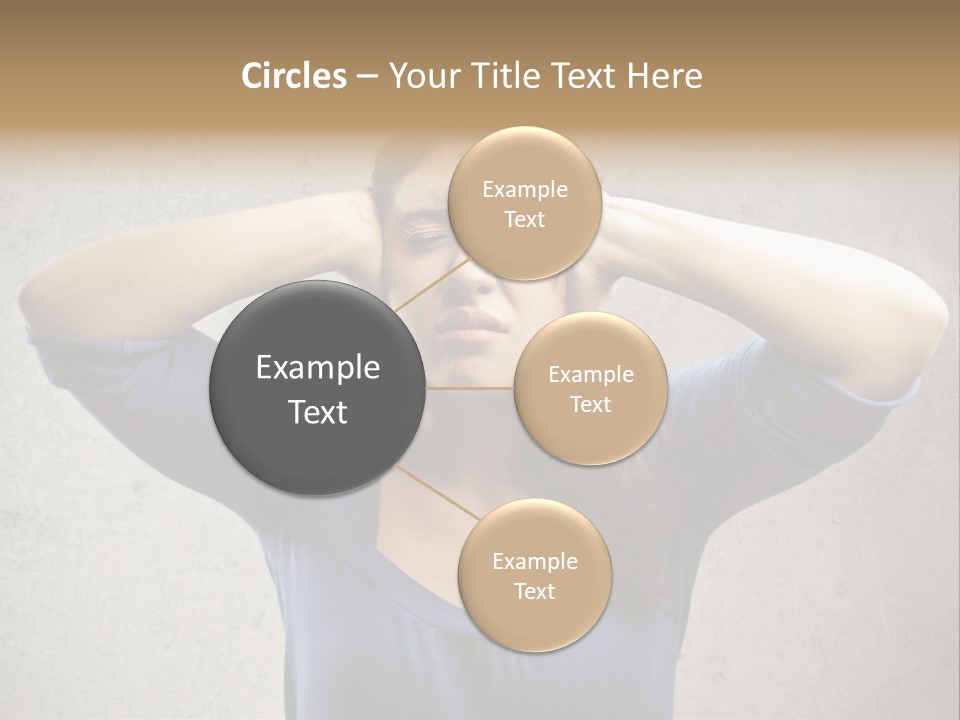 Headache Portrait Sound PowerPoint Template